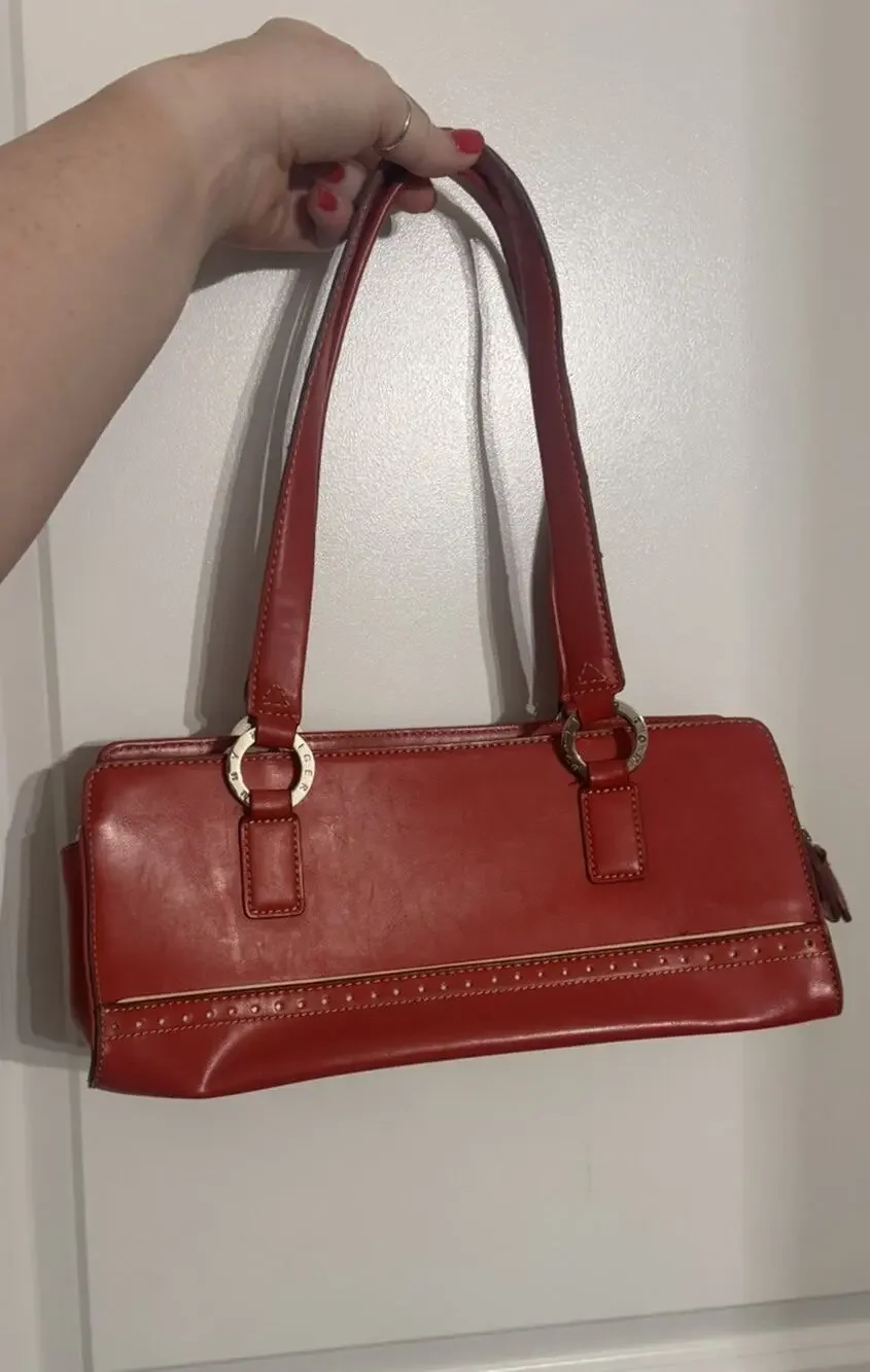 Tommy Hilfiger Ref Faux Leather Baguette Classic Bag Small Y2K 2000s